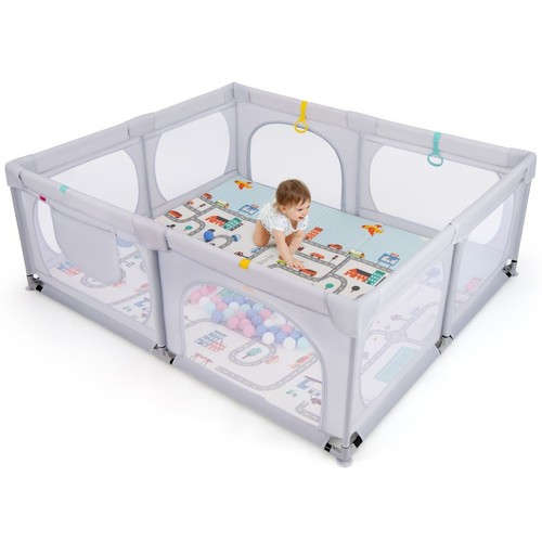 Costway baby playpen with safe - costway,