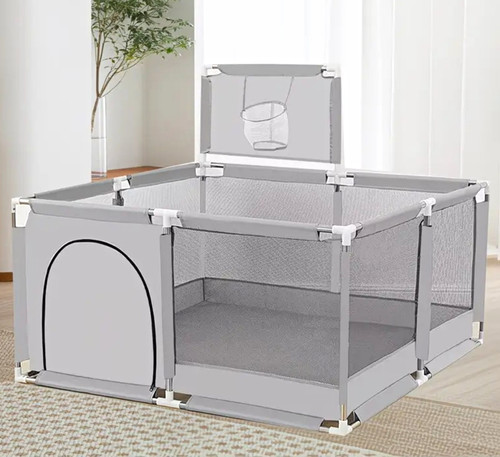 Grey fabric mesh - indoor, dog