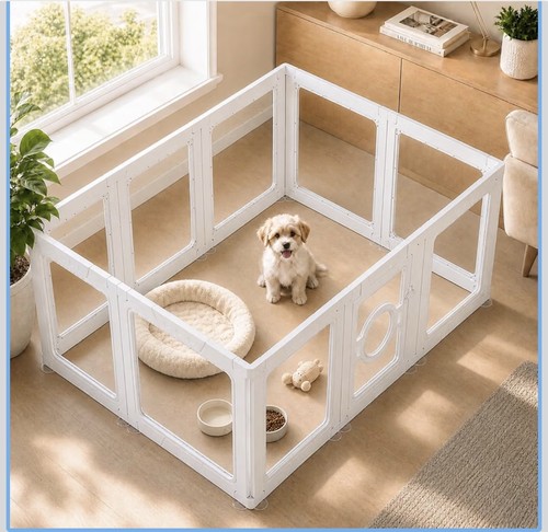 Acrylic dog playpen panels - dog, 10