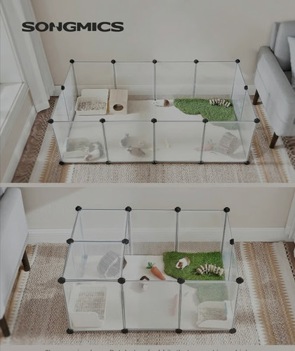 Songmics pet playpen with - songmics,