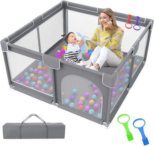 Baby playpen 90cmx90cm - playpen, sturdy