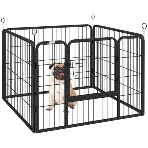 Pawhut metal pet - playpen, dog