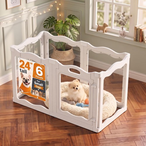 Acrylic puppy pen - pen, dog