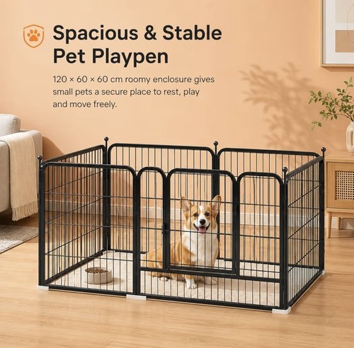 Metal dog playpen 120cm cm - playpen,