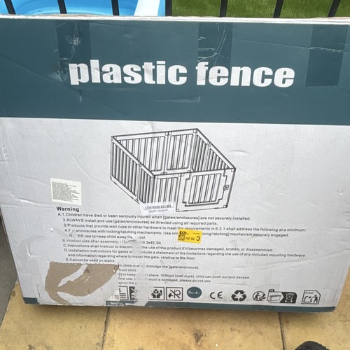 Plastic indoor pet playpen - plastic, dog