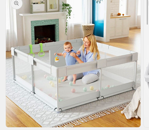 Lightly used grey baby play - used,