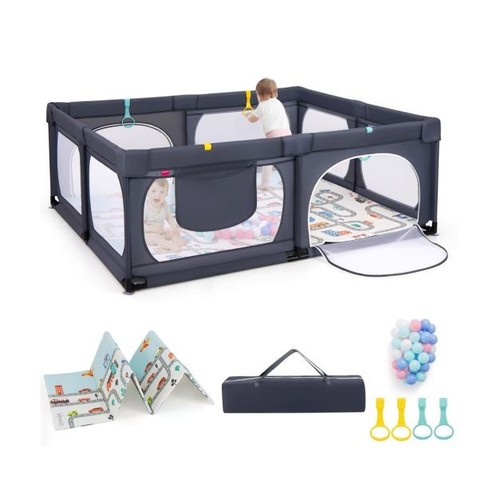Costway baby playpen with safe - costway,
