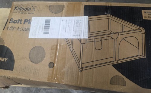 Grey baby playpen soft - baby,