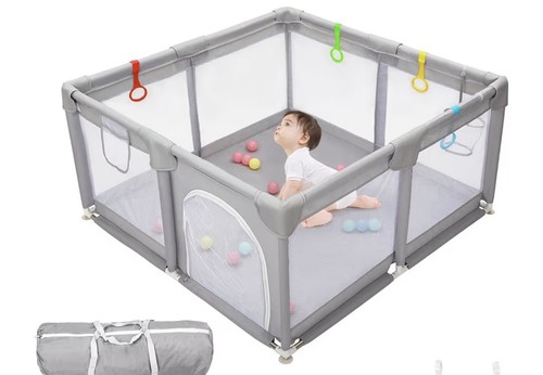Choly baby play pen light - choly, grey