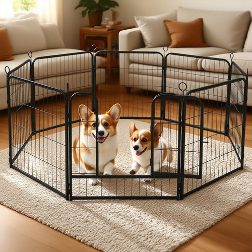 Panel dog pen pet puppy - dog,