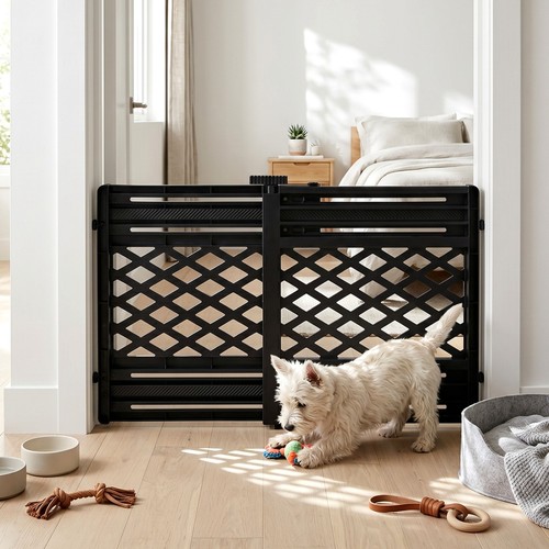Adjustable expandable dog gate - expandable,