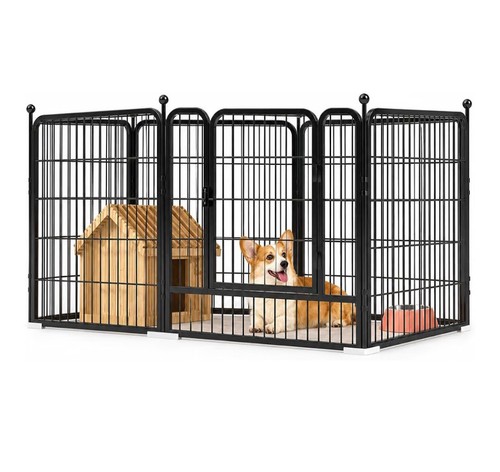 Panel dog playpen - 6, foldable