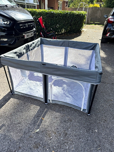 Grey foldable portable mesh - grey,