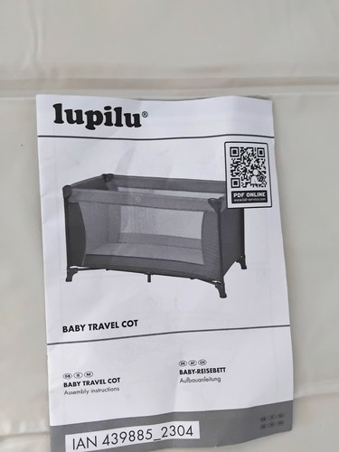 Lupilu baby travel cot play - travel,