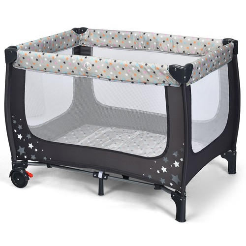 Costway foldable baby - costway, 2-in-1